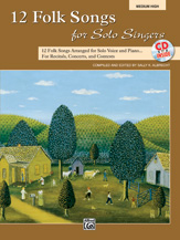 12 Folk Songs for Solo Singers Vocal Solo & Collections sheet music cover Thumbnail